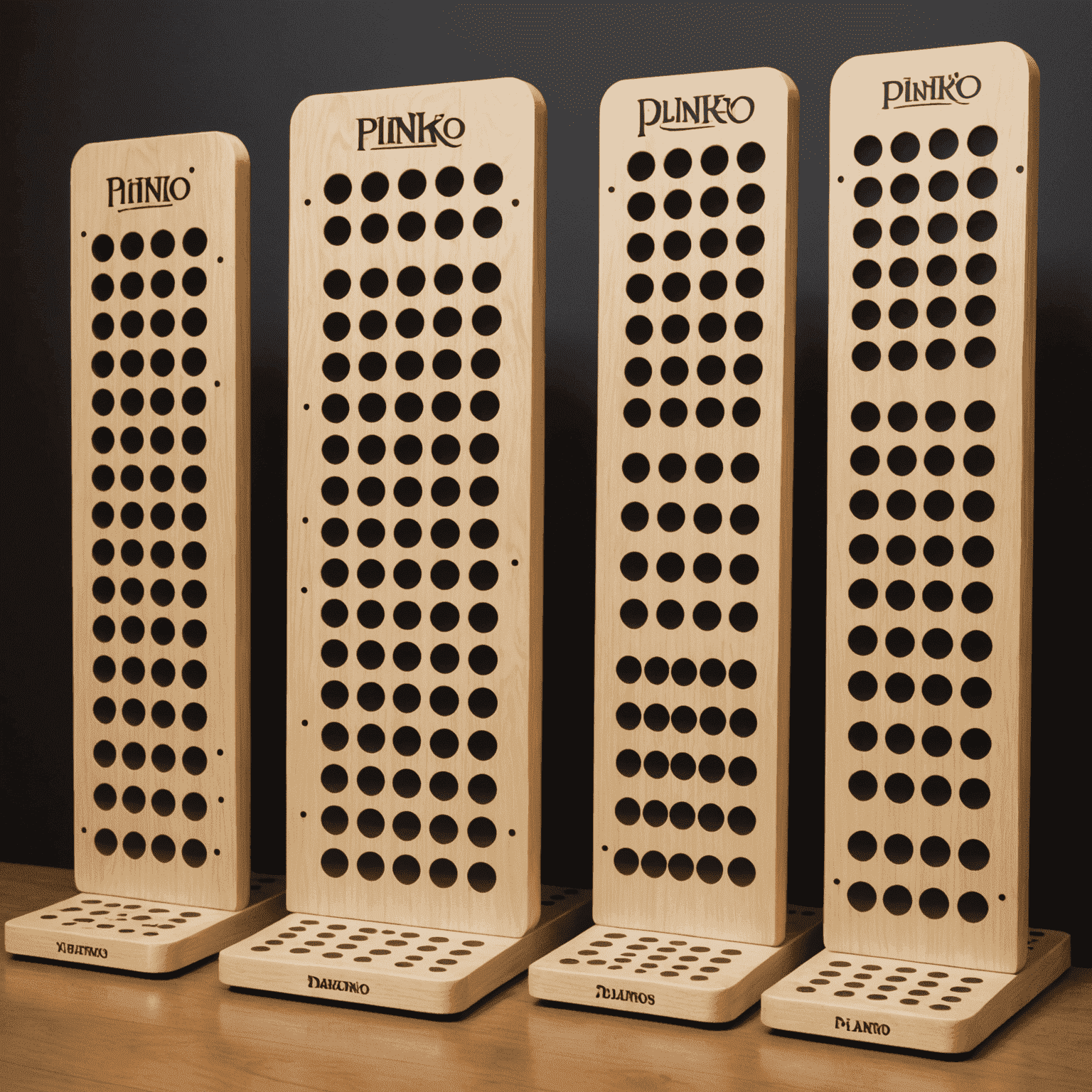 Multiple Plinko boards showcasing different game modes and variations